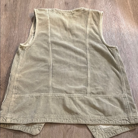 Free People Vintage Khaki Corduroy oversized vest - Picture 5 of 5